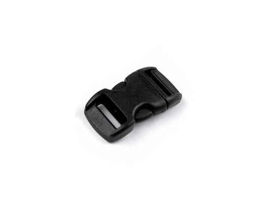 Plastic buckle connector 10 mm - black (10 pcs per pack)