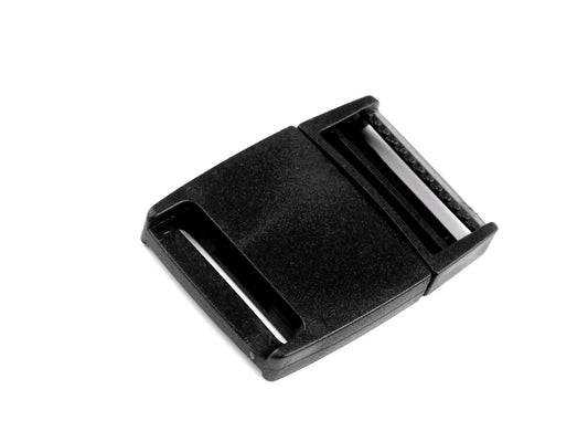 Plastic buckle - connector 30 mm - black (2 pcs. per set)