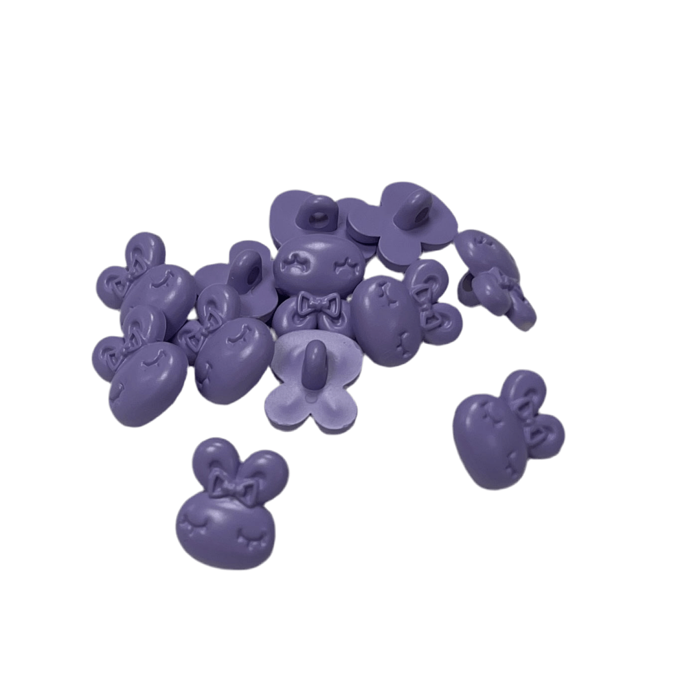 Shank button 15 mm - lilac bunny