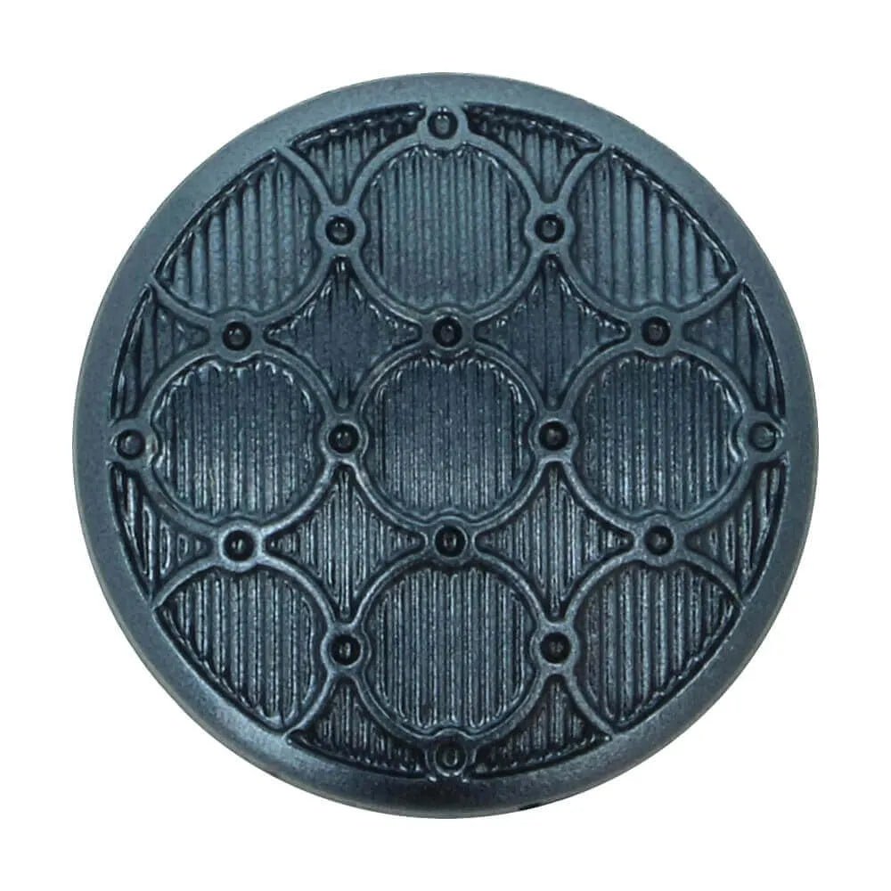 Image d’un bouton sur pied 15 mm - bleu foncé – disponible chez Šarlotes audumi