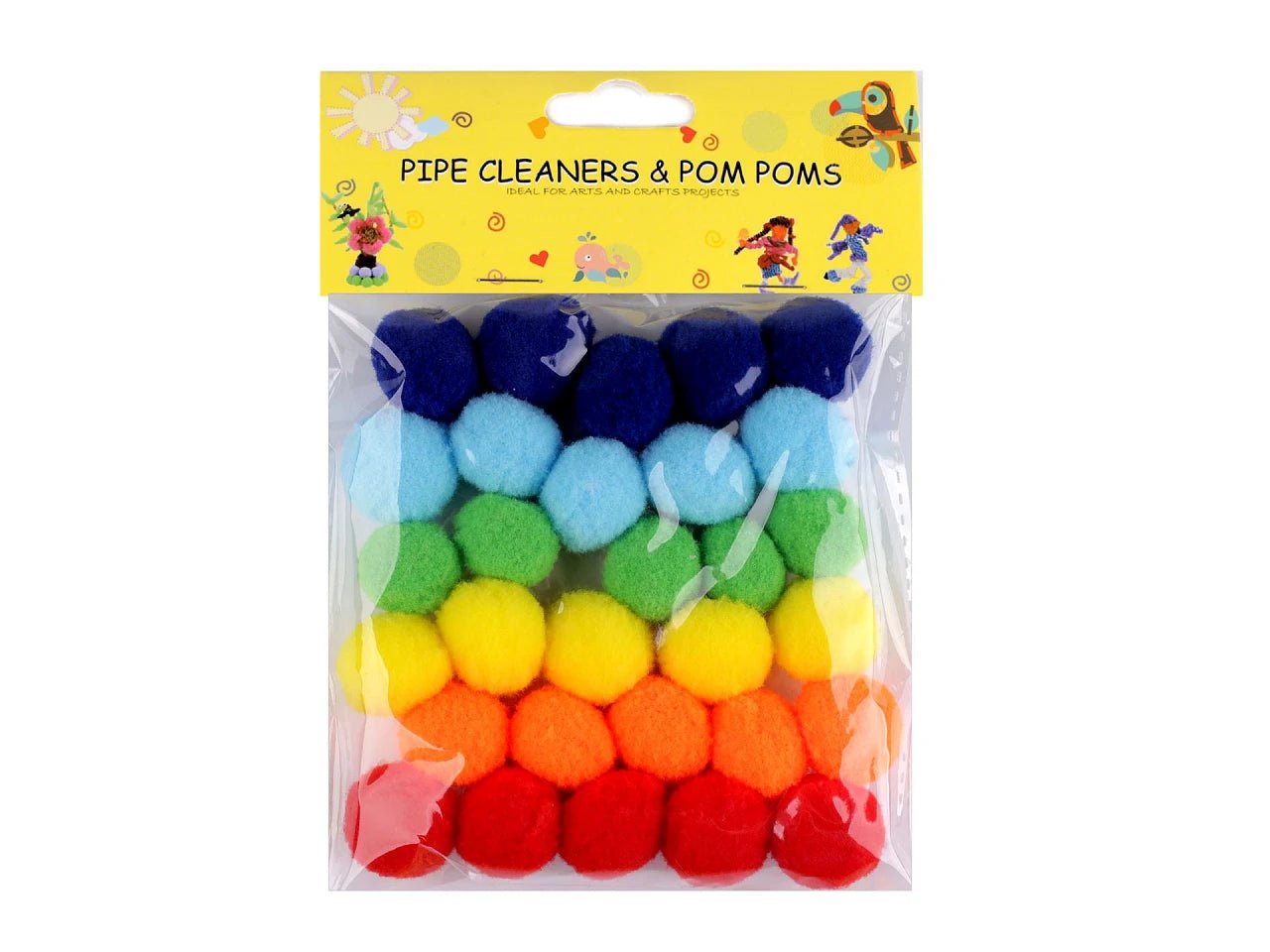 Set de pompons Ø20 mm | 30 pièces | variantes de différentes couleurs