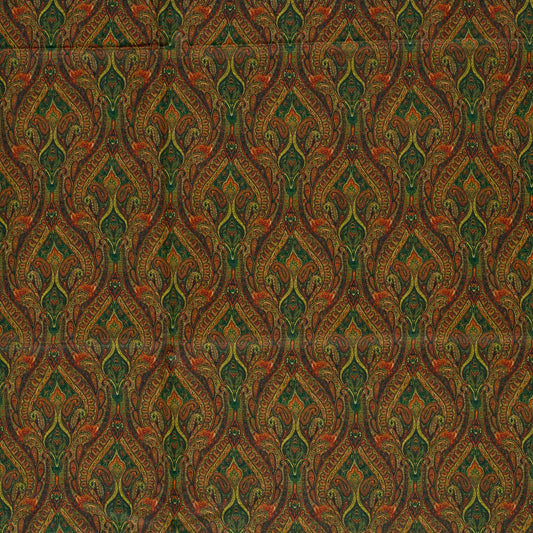 Image of premium 100% cotton fabric with a cashmere pattern – available online at Šarlotes audumi