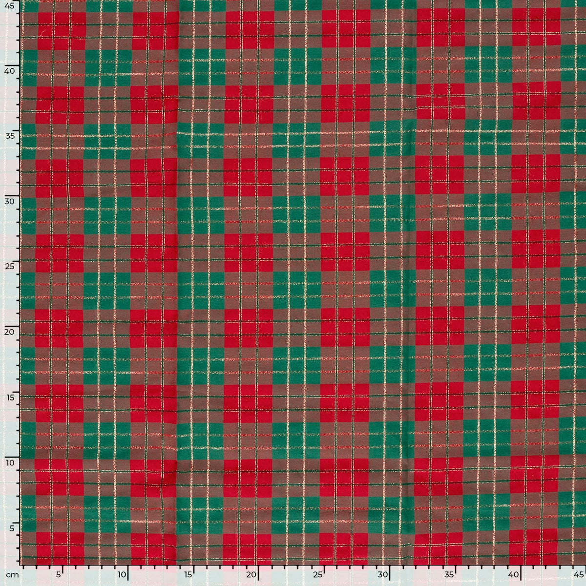 Tissu Premium 100 % coton à carreaux de Noël – disponible en ligne chez Charlotte Fabrics