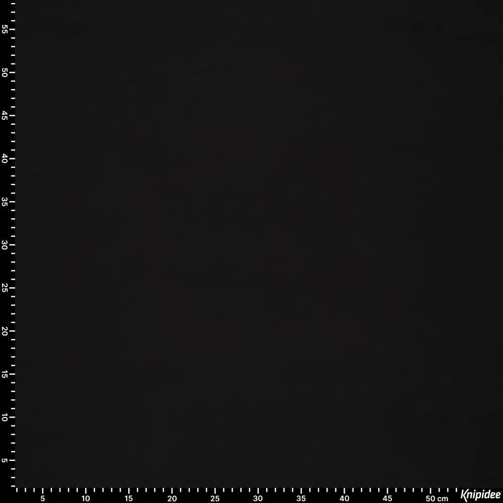Image du tissu maille Punta di Roma – noir 320 g/m² – disponible chez Šarlotes audumi
