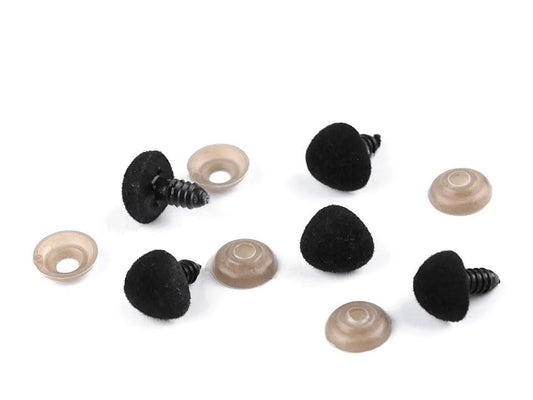 Nez pour jouet 14x15 mm-noir (lot de 5)