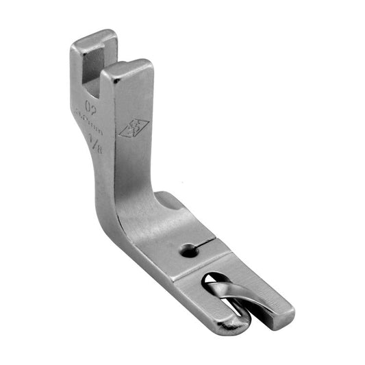 Image of an industrial sewing machine presser foot - for hemming, double, 3.2 mm – available at Charlotte's Fabrics