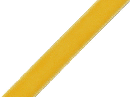 Ruban velours 9 mm (lot de 3 m) - jaune
