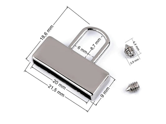 Image avec attache d’extrémité pour sangle/bracelet avec boucle 20 mm|tons assortis – disponible chez Šarlotes audumi
