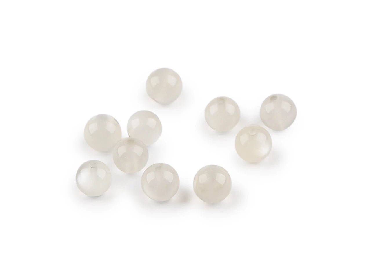 Perles en pierre de lune synthétique Ø6 mm | 10 pcs
