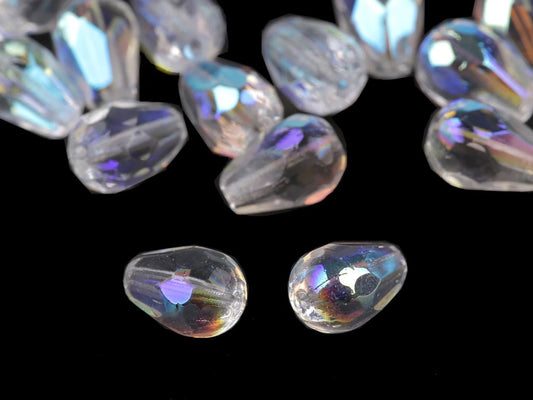 Attēls ar Slīpētas stikla pērlītes piliena formā 7 × 10 mm – pieejams internetā Šarlotes audumi