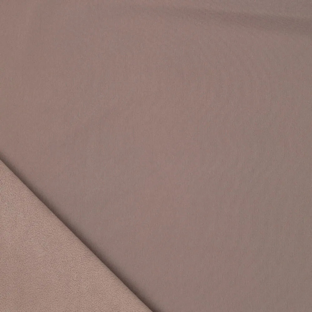 Softshell fabric with elastane - chocolate brown 300 g/m²