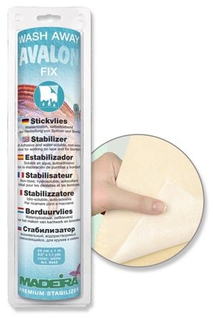 Stabilisateur hydrosoluble avec surface adhésive Madeira Avalon Fix - 24 cm × 3 m (Copy)