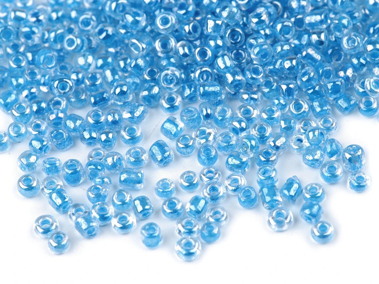 Attēls ar Stikla sēkliņpērlītes 8/0 | 3 mm 50 g| dažādas krāsas – pieejams internetā Šarlotes audumi