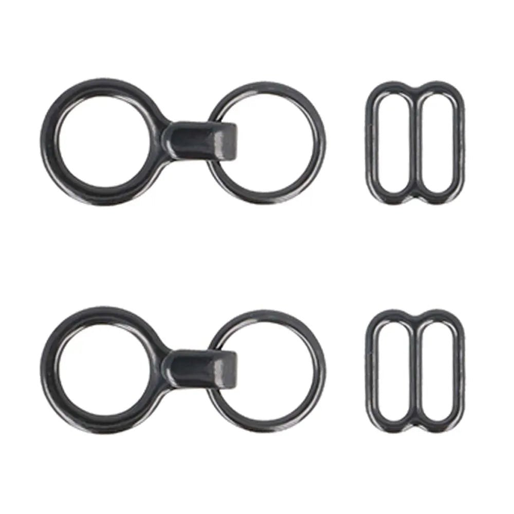 Butterfly tie fasteners (black, 2 sets) Milward