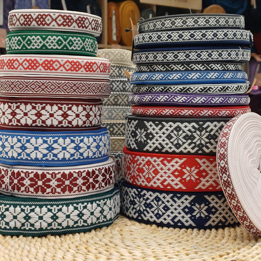 Traditional ribbon, 20mm band - white - LV