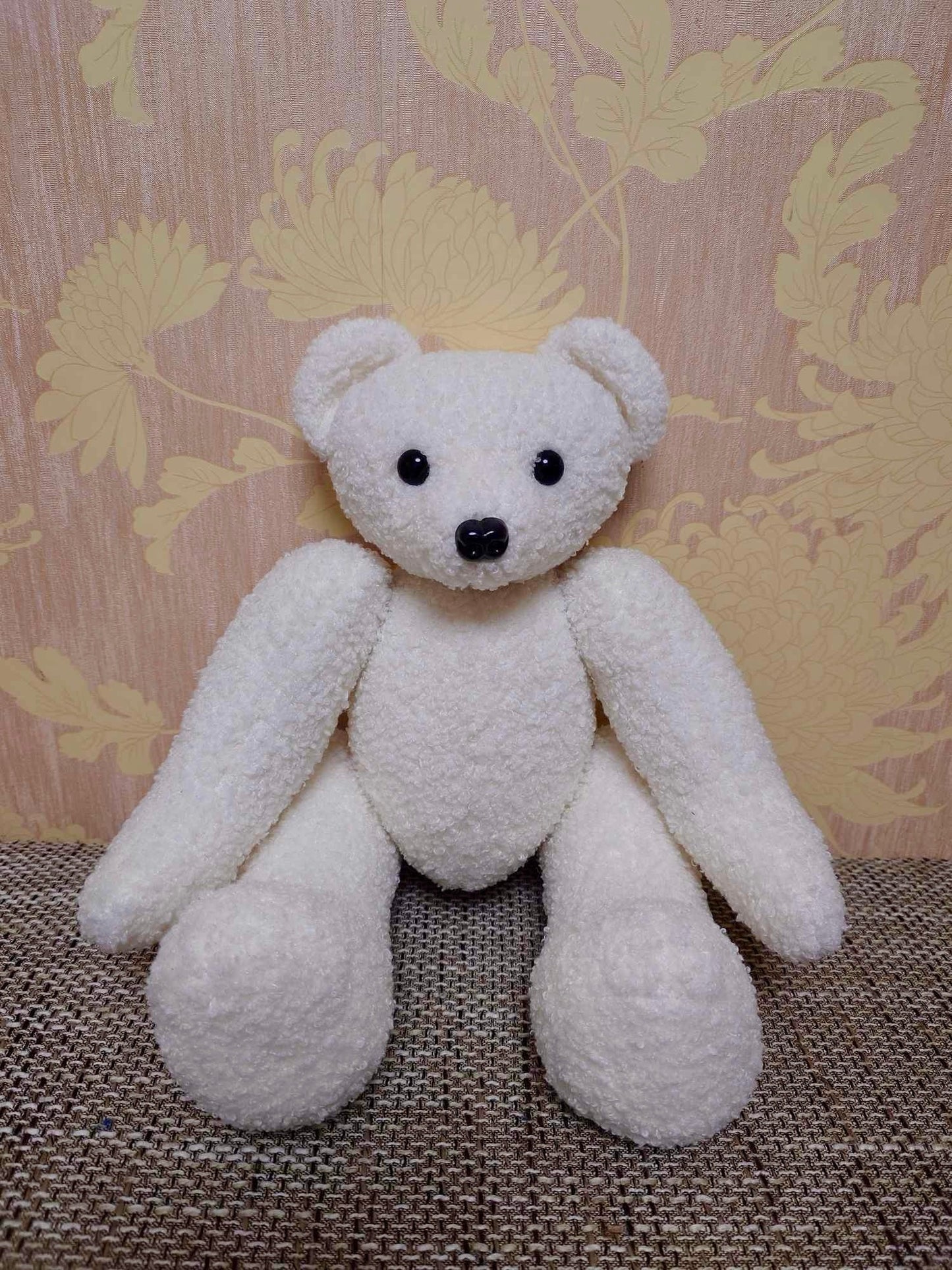 Tissu teddy - blanc chaud 270 g/m²