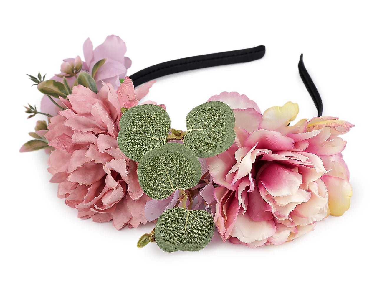 Image avec couronne de fleurs, serre-tête – disponible chez Šarlotes audumi