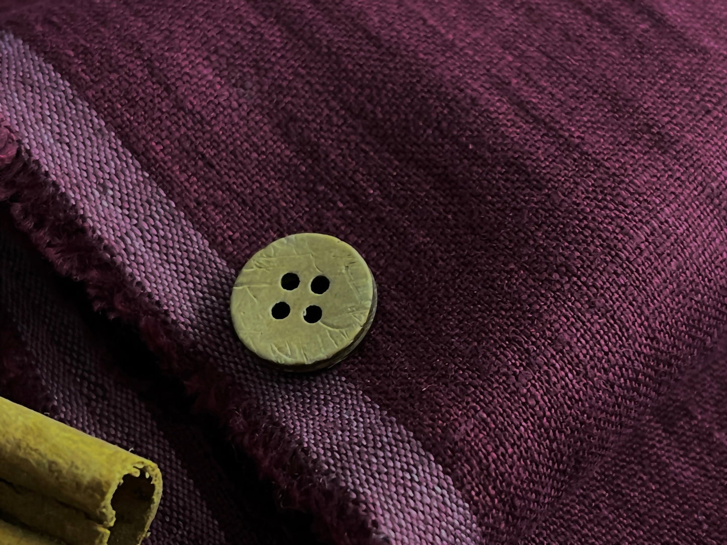 100% softened linen, wine-colored, 205 g/m²