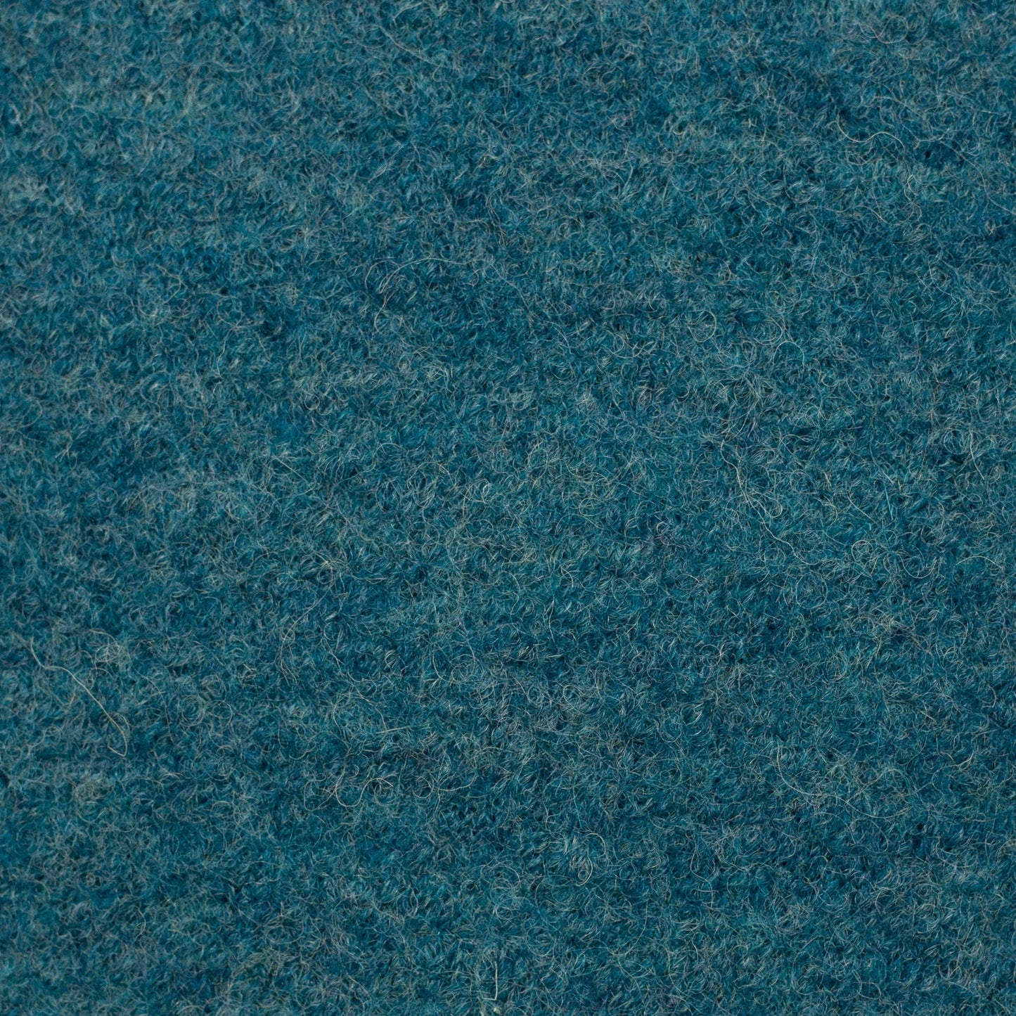 100% Wollstoff in Petrolmelange 385 g/m²