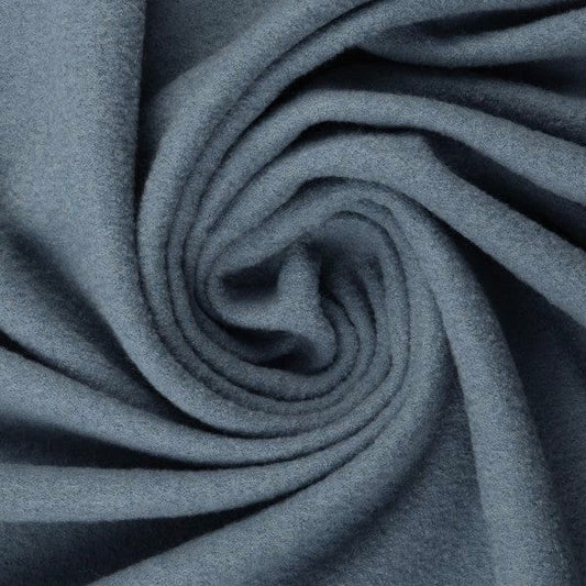 100% Wool fabric - blue-gray 385 g/m²
