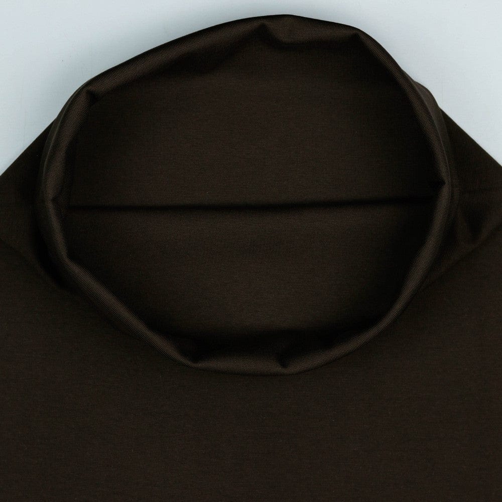 Fabric finishing edge | cuff - chocolate brown 270 g/m²