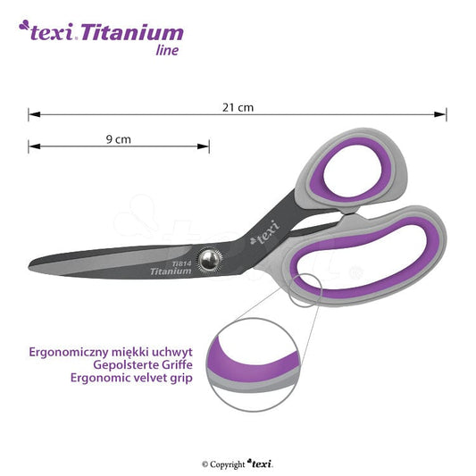 Schneiderschere TEXI TITANIUM (21 cm)