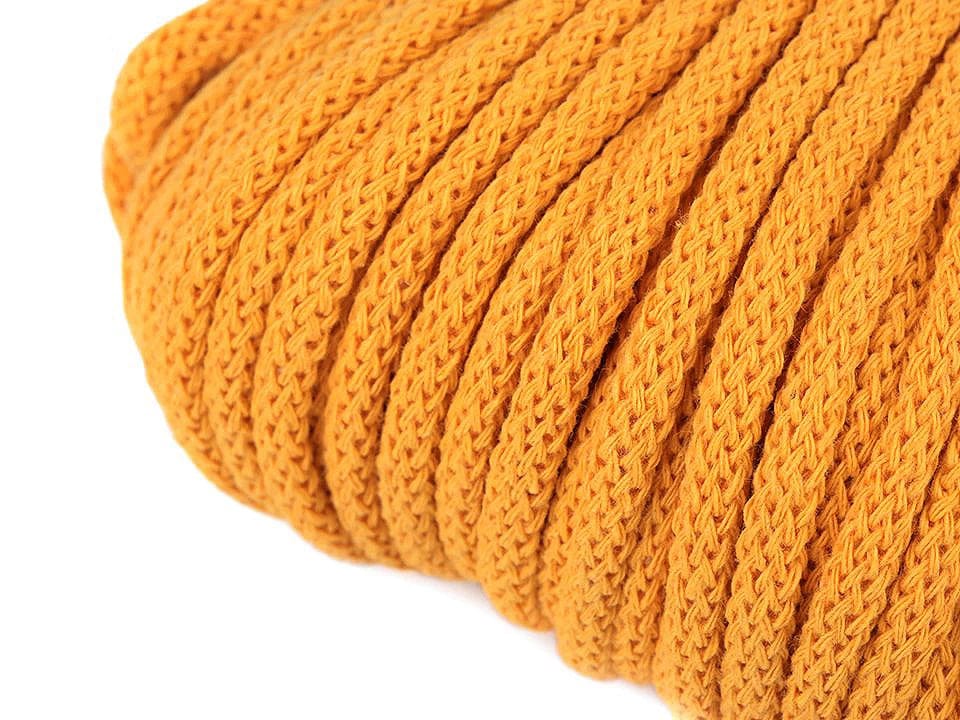 Cotton cord 5 mm (10 m pack) - honey yellow