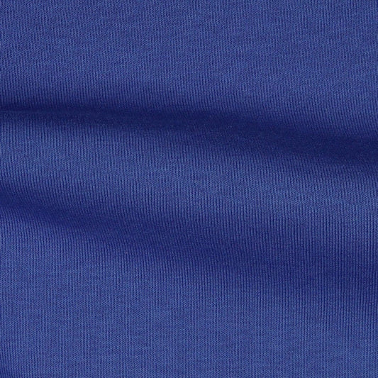 Cotton fleece-lined knit - cornflower blue 285 g/m²