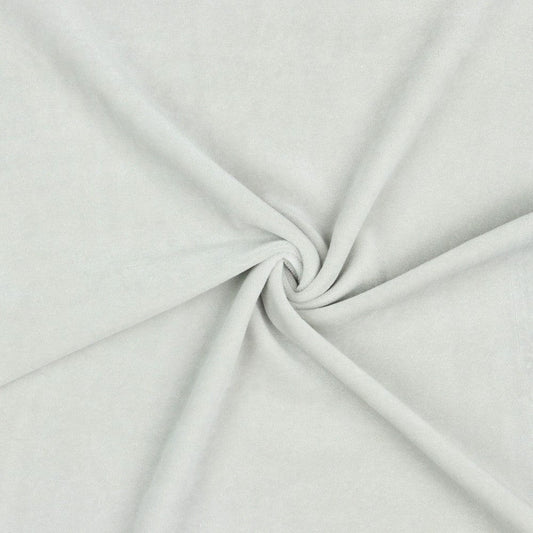 Hellgrauer Baumwollvelours 250 g/m²