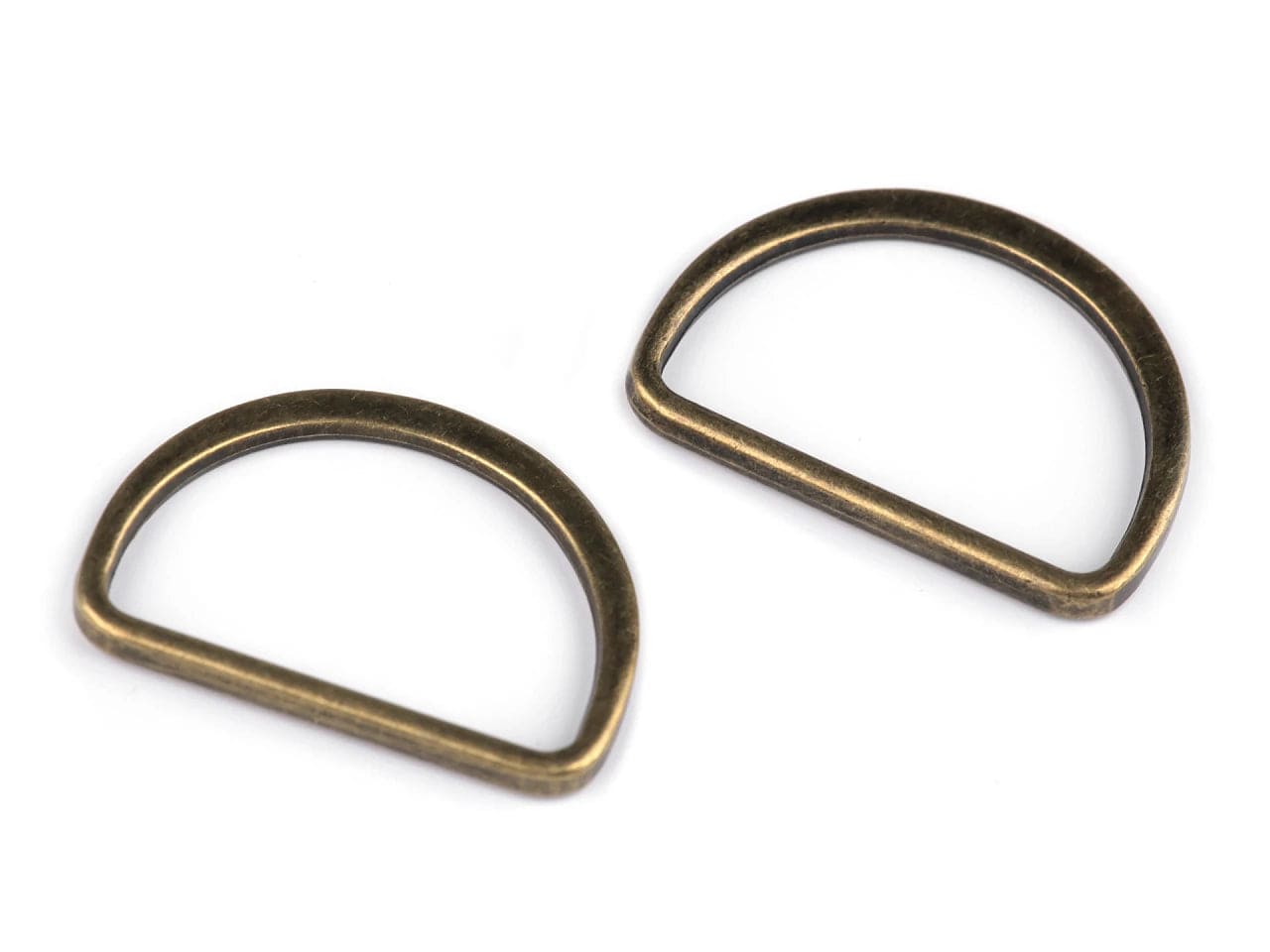 Metal D-ring 30 mm - antique (set of 5 pcs)