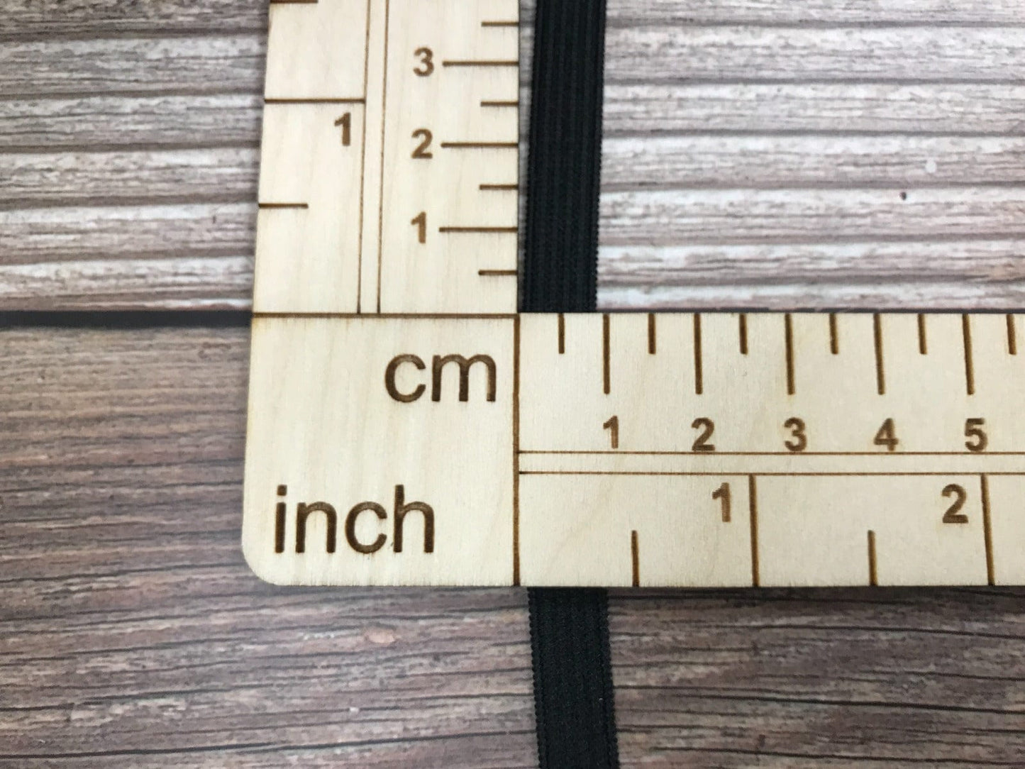 flat elastic - 6 mm black