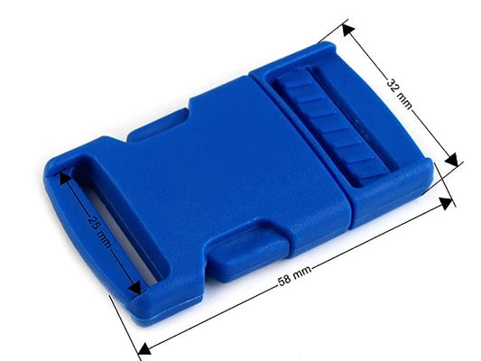 Plastic buckle connector 25 mm-red (pack of 5 pcs)