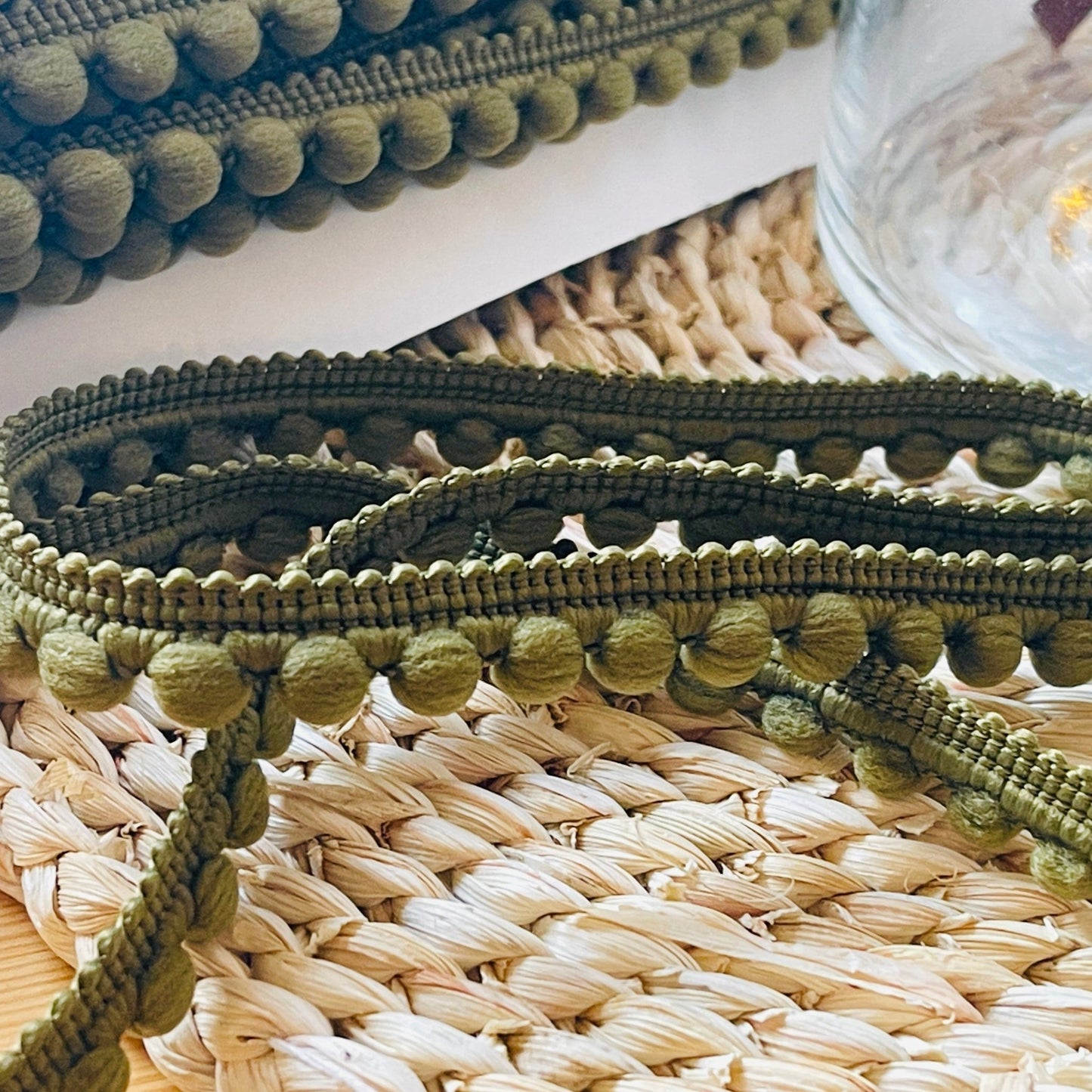Pom Pom Band-12 mm Khaki