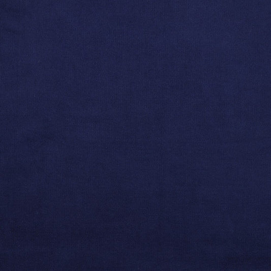 Velours de coton fin bleu foncé 145 g/m²