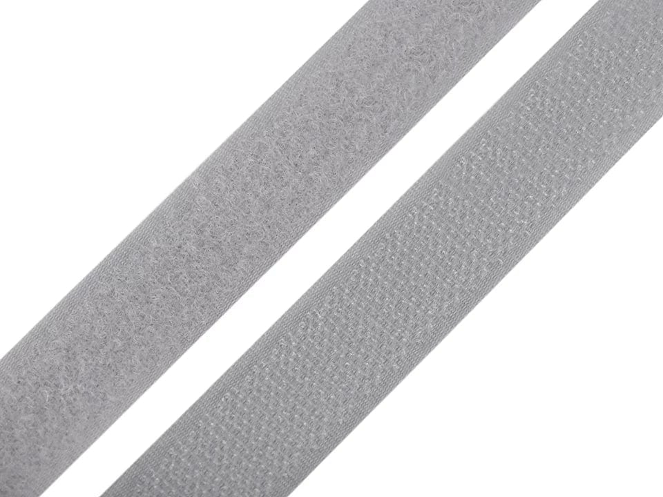 Ruban Velcro 2 cm gris