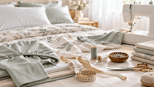 Quelle quantité de tissu faut-il pour du linge de lit ? Calculateur de tissu - Šarlotes audumi