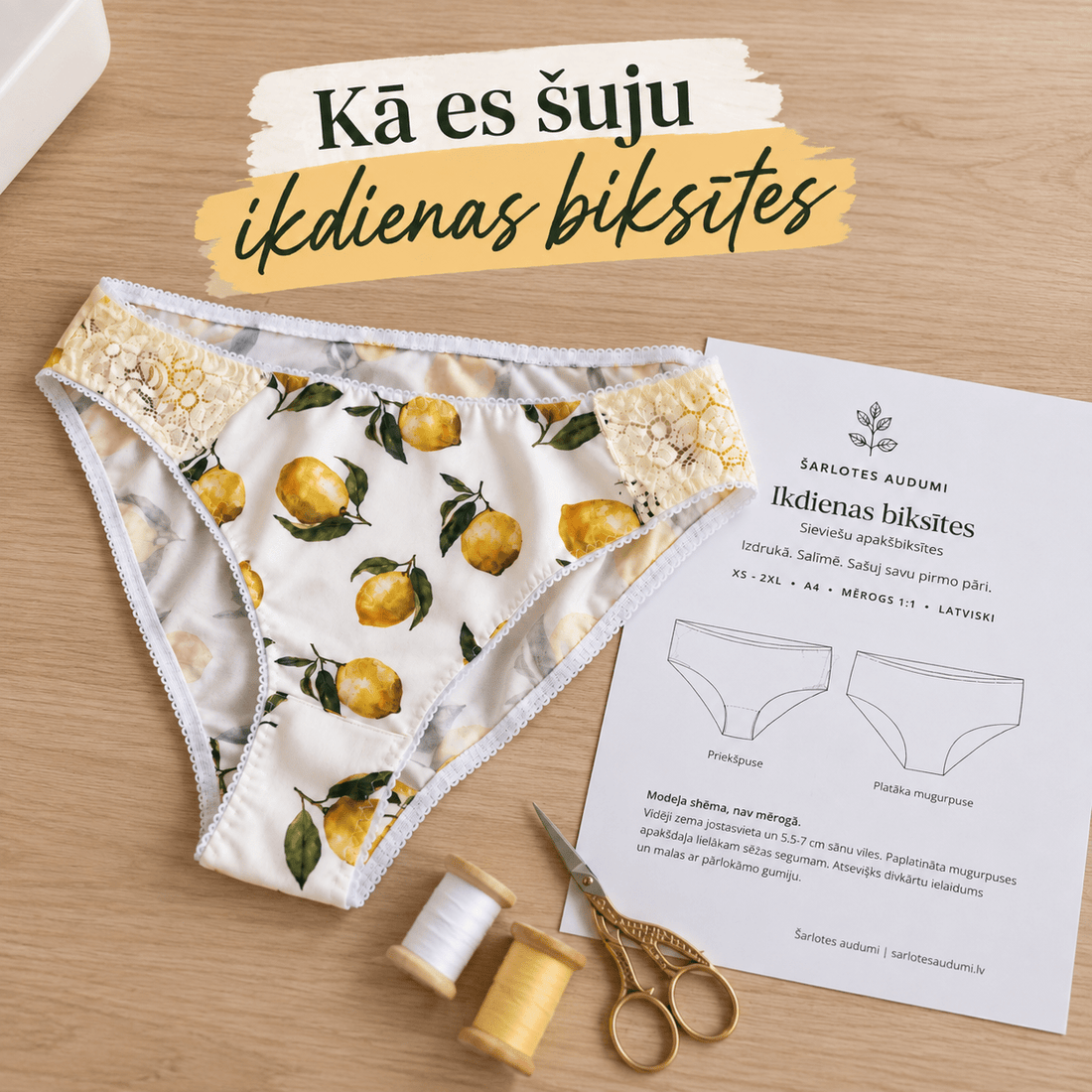 Comment je couds mes culottes du quotidien – confortables, douces et exactement comme je les veux - Tissus Charlotte
