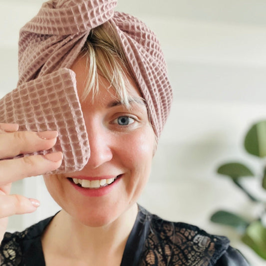 comment coudre un turban-serviette pour les cheveux ? - Šarlotes audumi