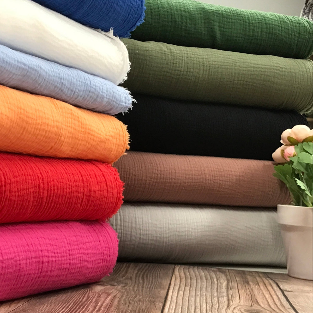 Tissu en mousseline uni - Šarlotes audumi