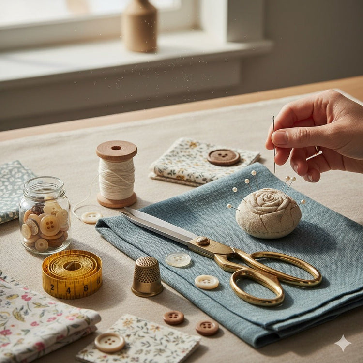 Nähzubehör für Nähen und Handarbeiten im Onlineshop Šarlotes audumi