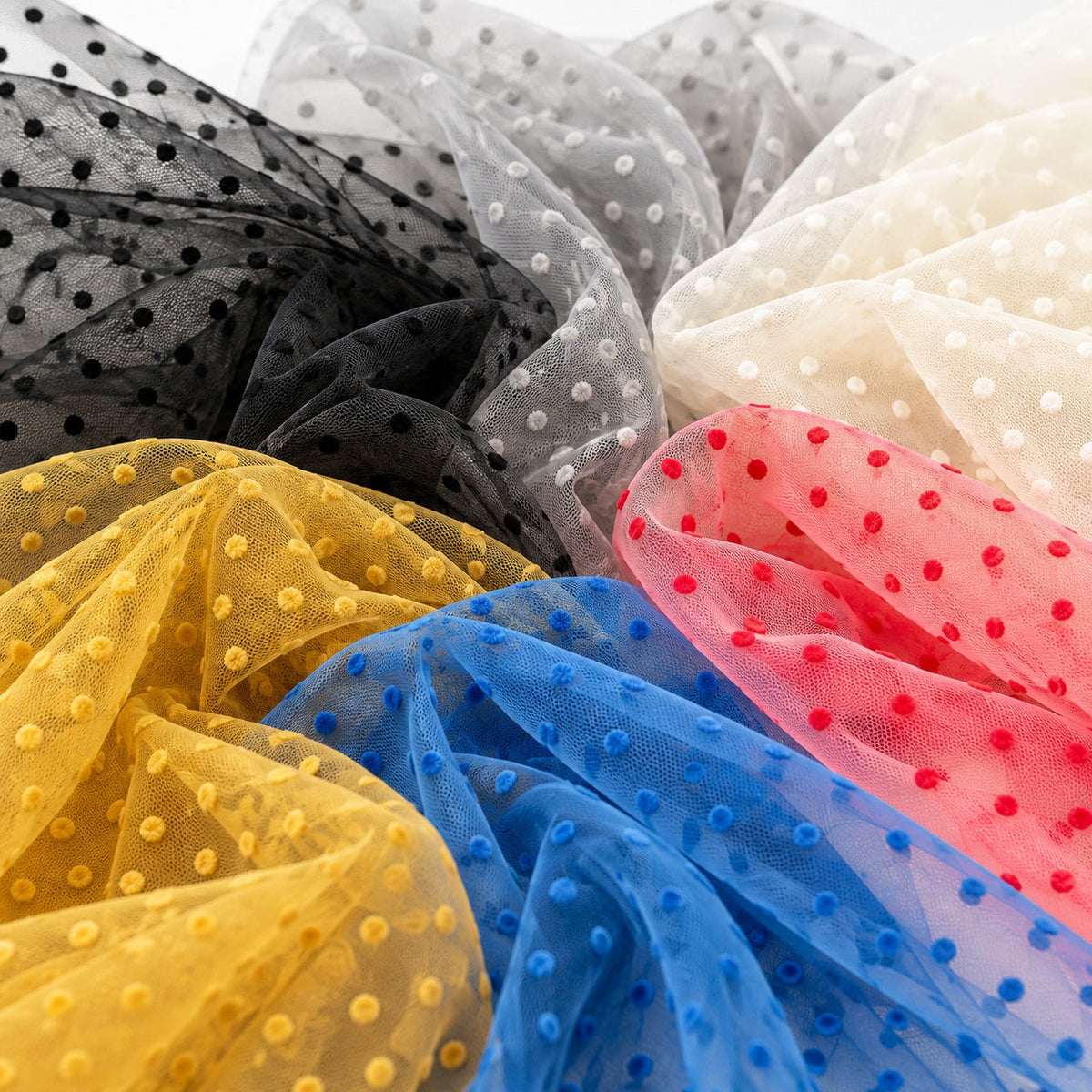 Tulle à pois - Šarlotes audumi