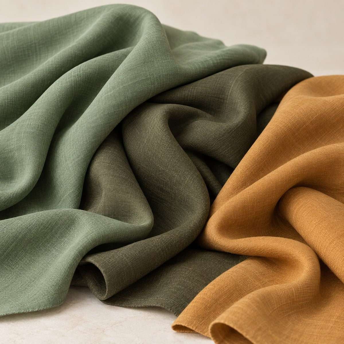 Tissu en viscose et lin uni - tissus Charlotte