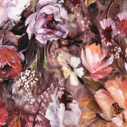 Maille bouclette en coton - Bouquet d’automne