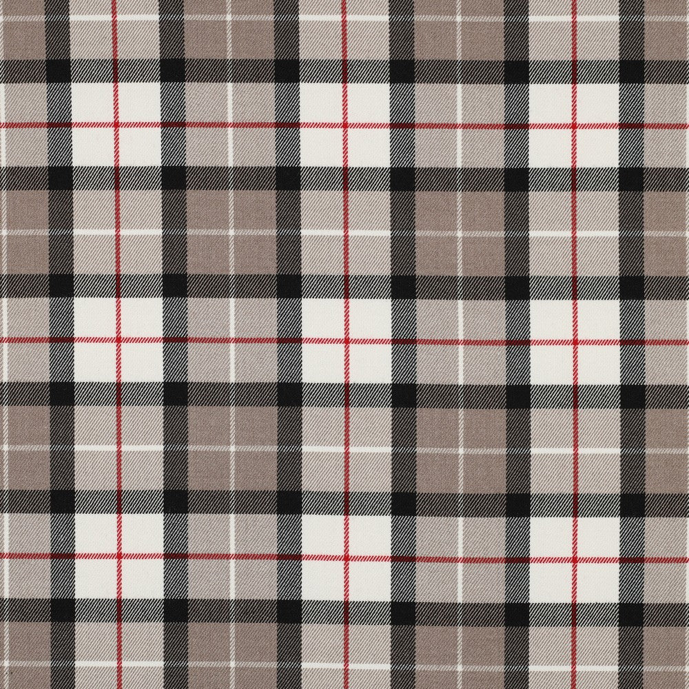 Tissu de costume à carreaux crème clair
