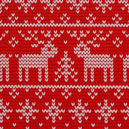 Maille bouclette en coton avec doublure – motif de Noël