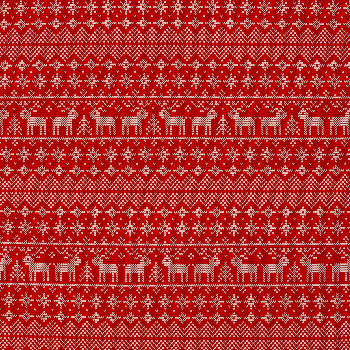 Maille bouclette en coton avec doublure – motif de Noël