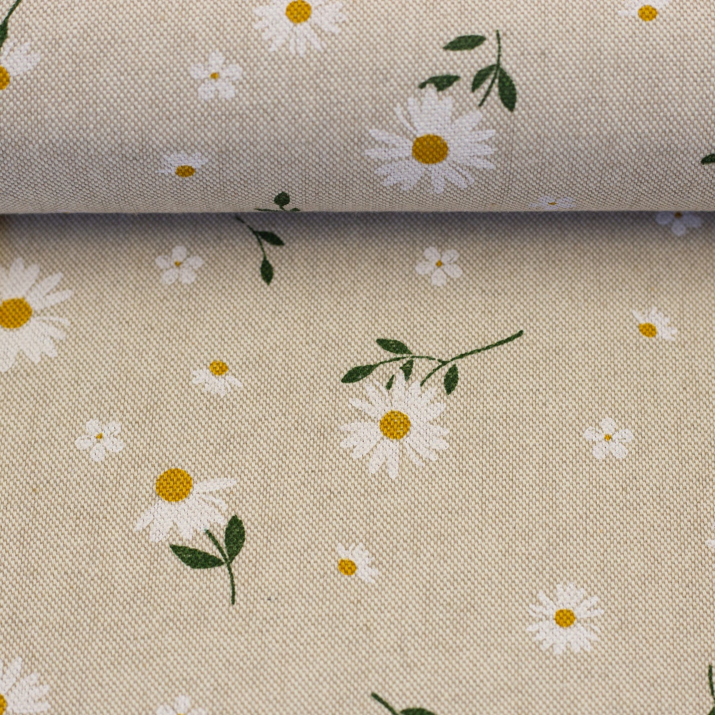 Leinwandstoff-Gänseblümchen 200 g/m²