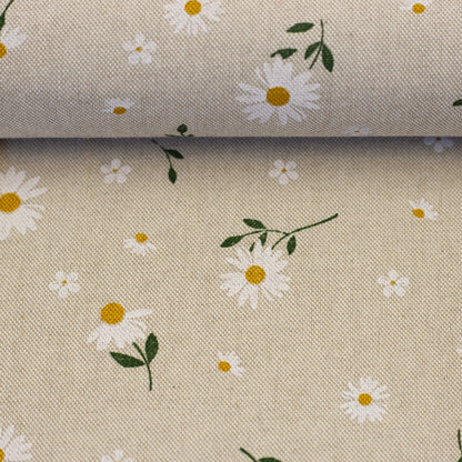 Leinwandstoff-Gänseblümchen 200 g/m²