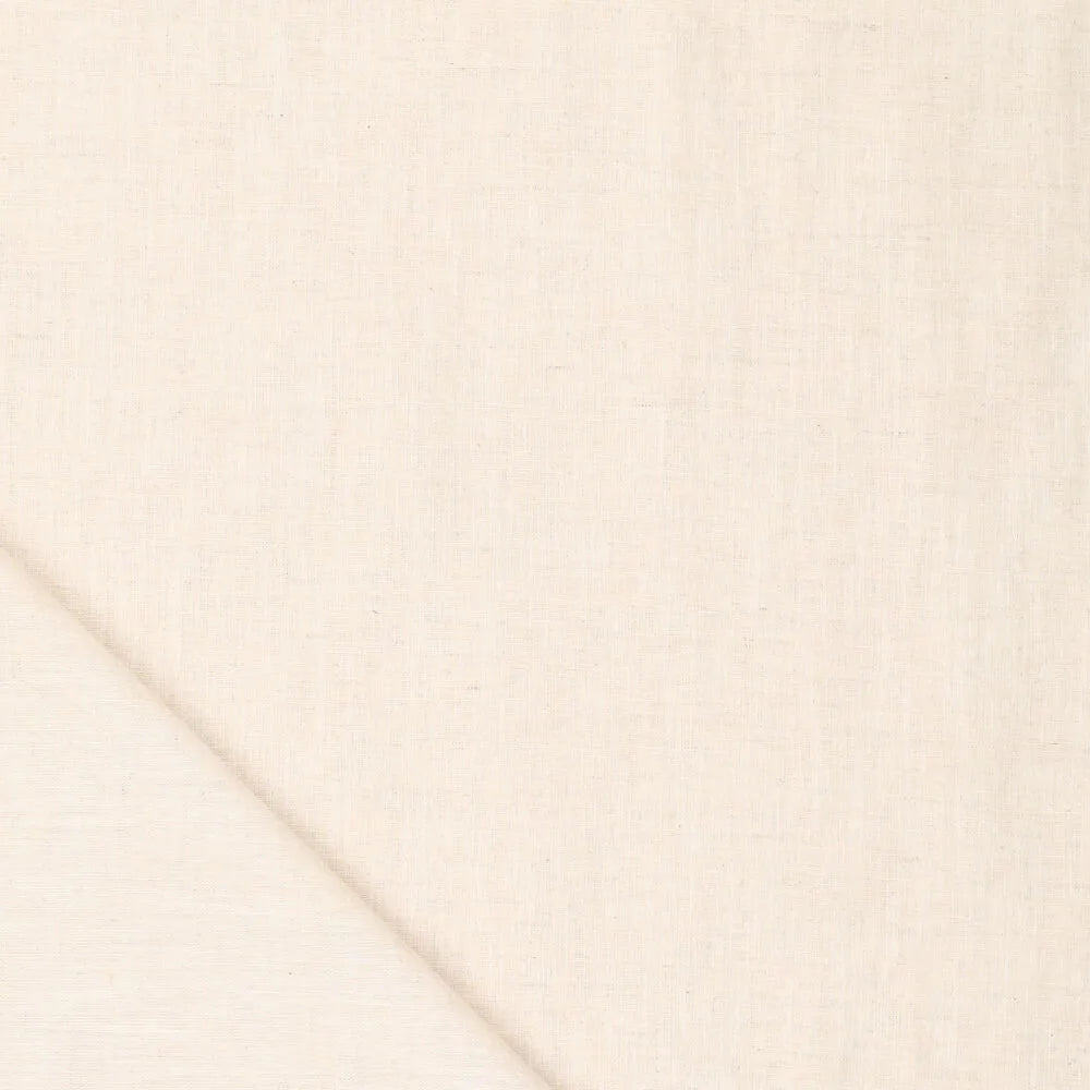 100% Softened Linen Fabric - Soft Cream 165 g/m²