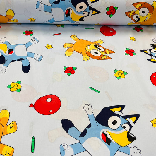 100% Cotton Fabric - Bluey 220cm 146 g/m²
